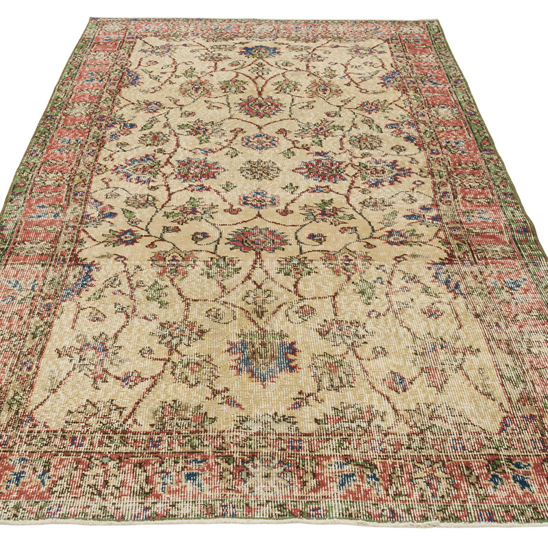 Vintage Turkish Hand-Knotted Rug - 3' 9" x 6' 9" (45" x 81") - K0082794