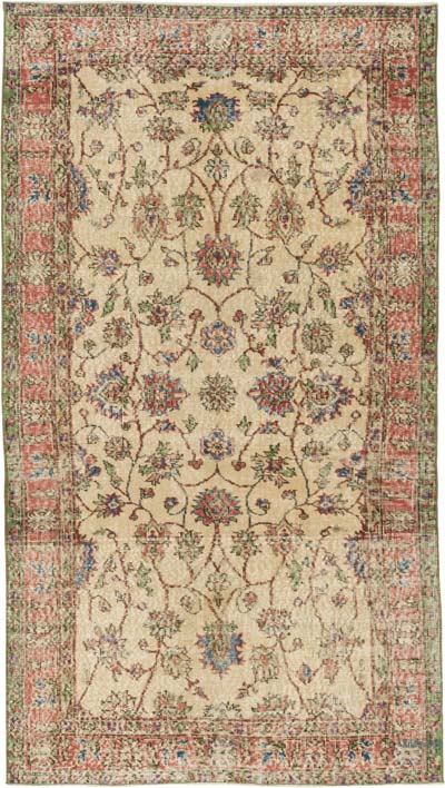 Vintage Turkish Hand-Knotted Rug - 3' 9" x 6' 9" (45" x 81")