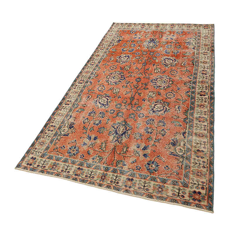 El Dokuma Vintage Halı - 115 cm x 210 cm - K0082795
