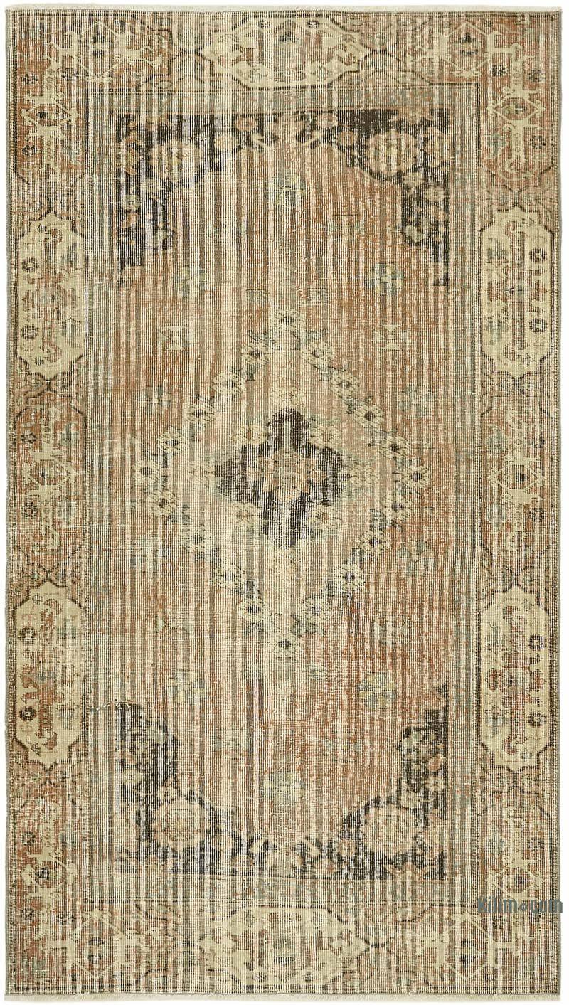 El Dokuma Vintage Halı - 117 cm x 207 cm - K0082797
