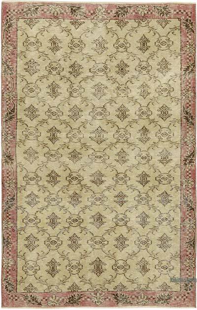 El Dokuma Vintage Halı - 124 cm x 191 cm