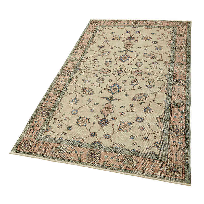 Vintage Turkish Hand-Knotted Rug - 3' 8" x 6' 3" (44" x 75") - K0082799