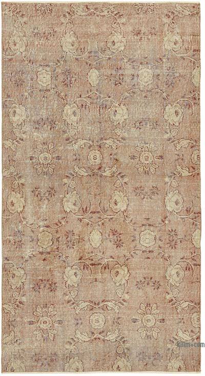 Alfombra Vintage Turca Anudada a Mano - 108 cm x 197 cm