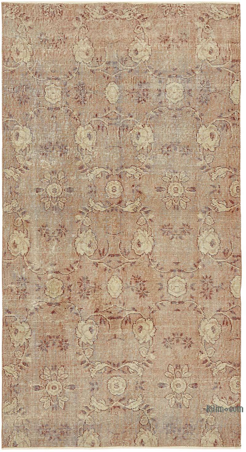 El Dokuma Vintage Halı - 108 cm x 197 cm - K0082801