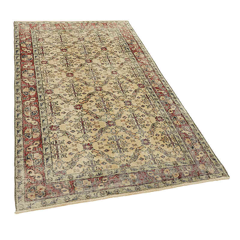 El Dokuma Vintage Halı - 111 cm x 193 cm - K0082803