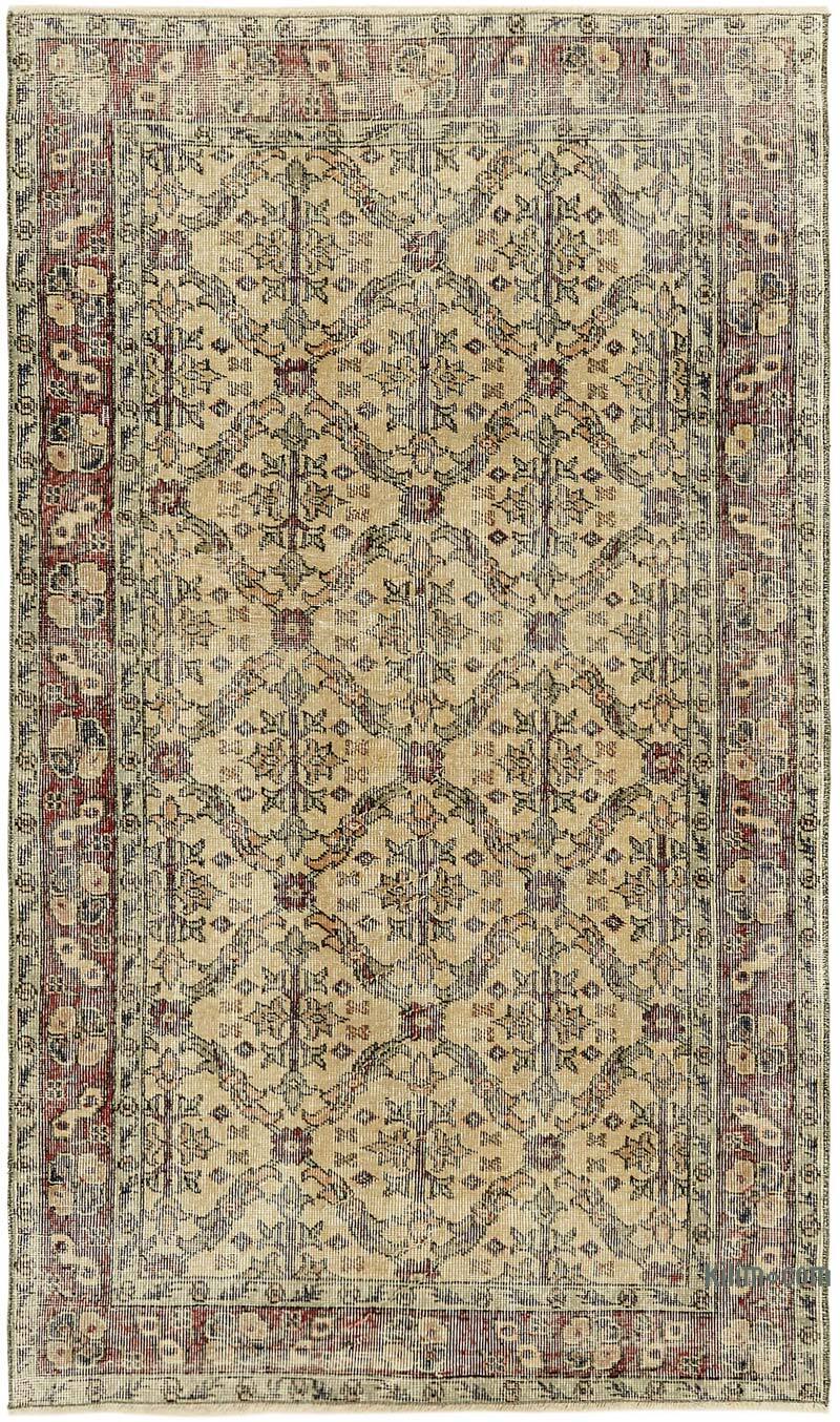 El Dokuma Vintage Halı - 111 cm x 193 cm - K0082803