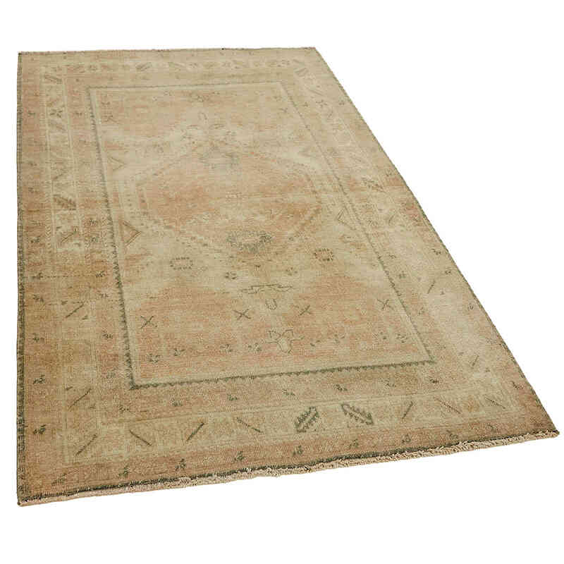 Alfombra Vintage Turca Anudada a Mano - 111 cm x 170 cm - K0082804