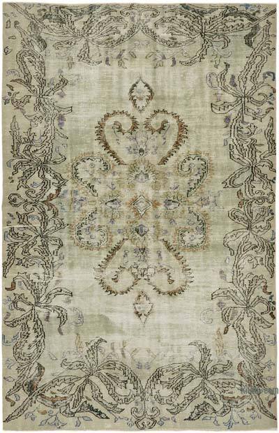 Vintage Turkish Hand-Knotted Rug - 7' 1" x 10' 8" (85" x 128")