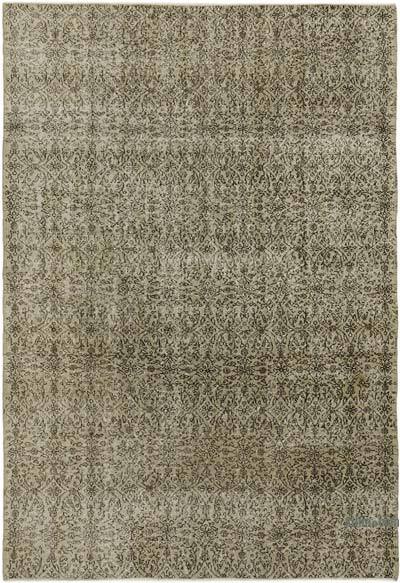 Vintage Turkish Hand-Knotted Rug - 6' 11" x 10' 1" (83" x 121")