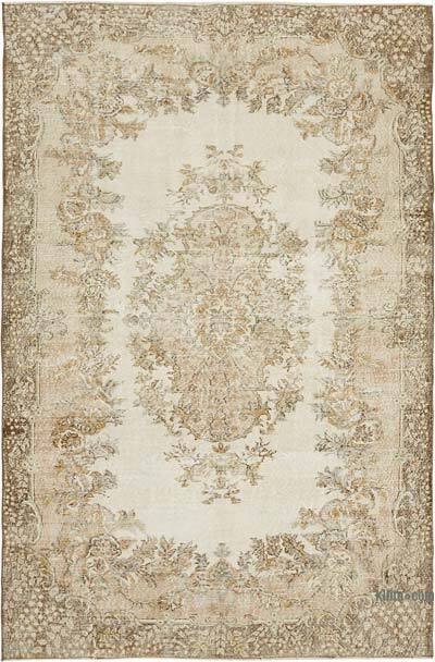 Vintage Turkish Hand-Knotted Rug - 7'  x 10' 4" (84" x 124")