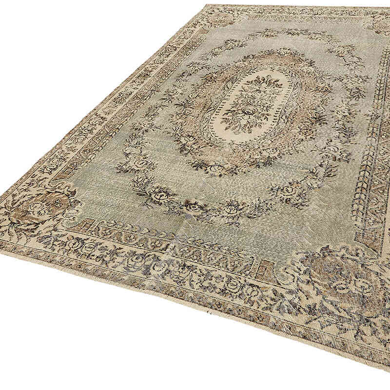 El Dokuma Vintage Halı - 204 cm x 328 cm - K0082816