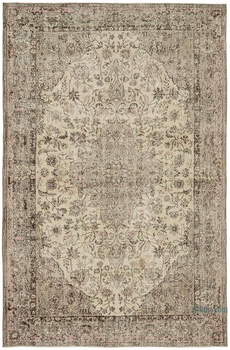 Alfombra Vintage Turca Anudada a Mano - 210 cm x 310 cm - K0082821