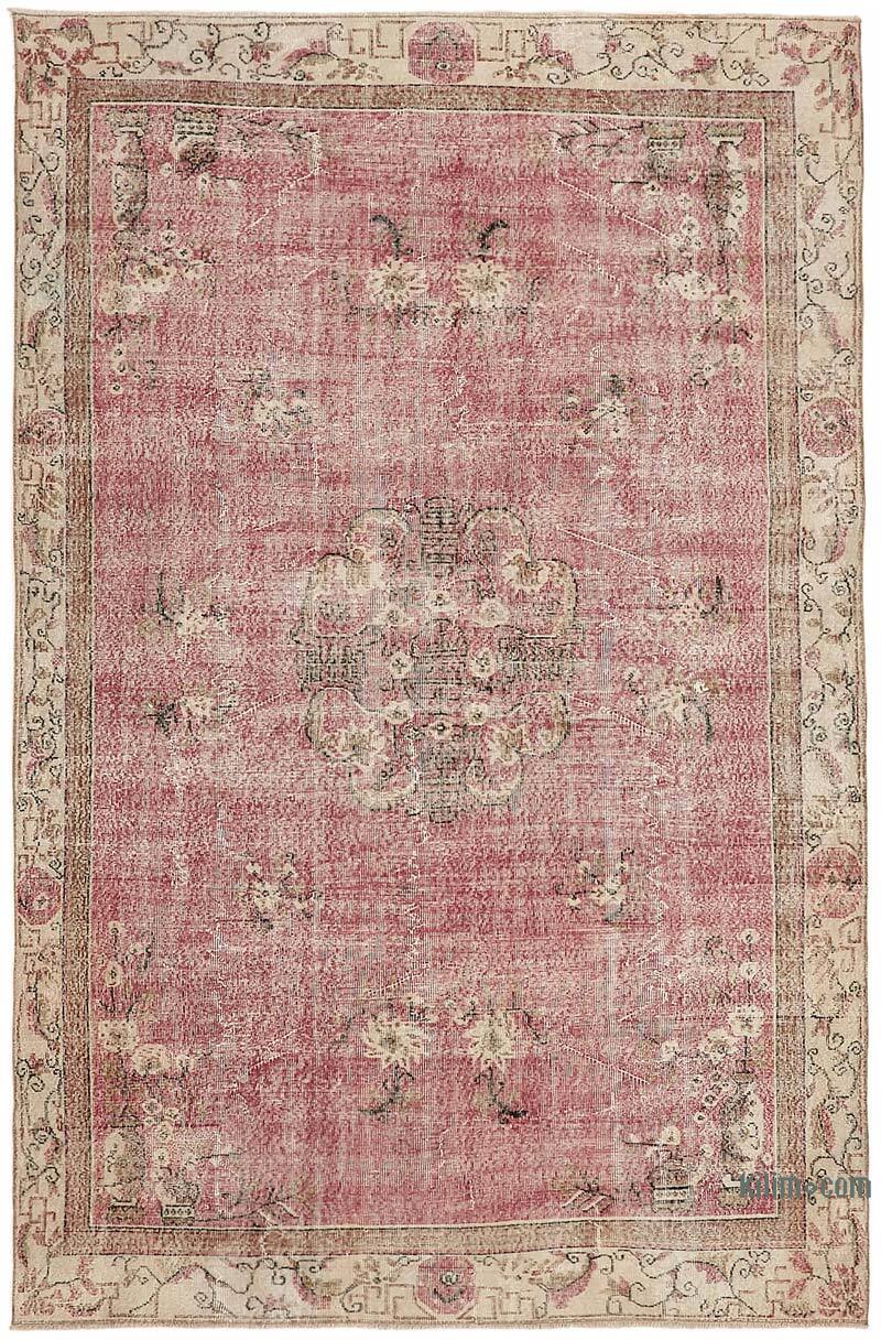 El Dokuma Vintage Halı - 210 cm x 317 cm - K0082822