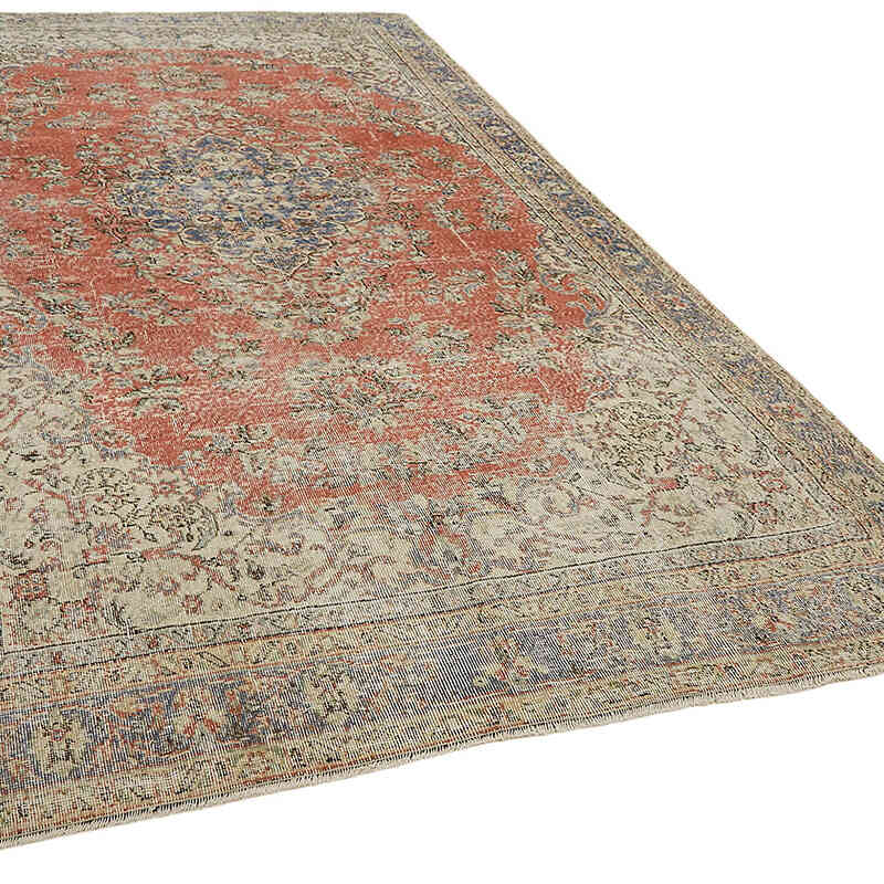 Vintage Turkish Hand-Knotted Rug - 6' 7" x 10' 9" (79" x 129") - K0082828