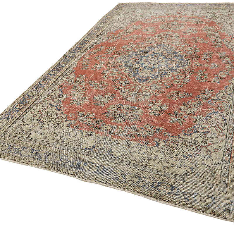 Vintage Turkish Hand-Knotted Rug - 6' 7" x 10' 9" (79" x 129") - K0082828