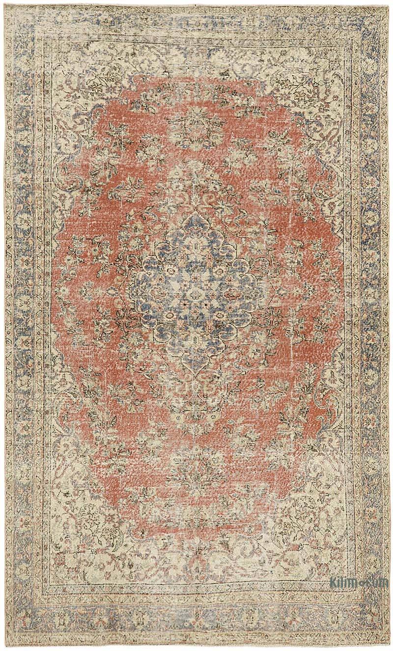 Vintage Turkish Hand-Knotted Rug - 6' 7" x 10' 9" (79" x 129") - K0082828