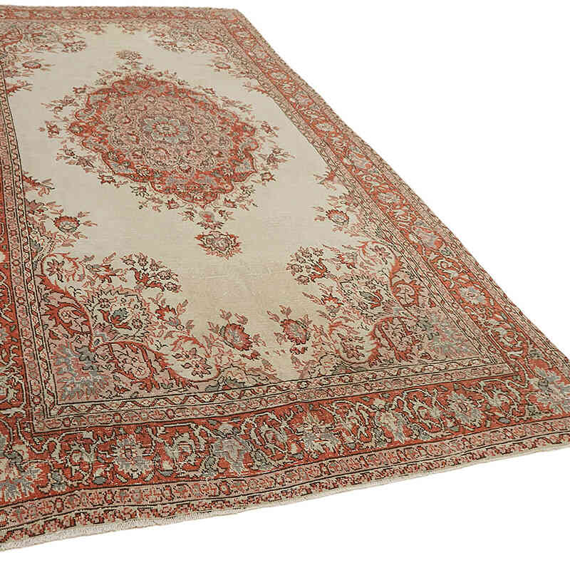 Vintage Turkish Hand-Knotted Rug - 6' 2" x 12' 8" (74" x 152") - K0082829
