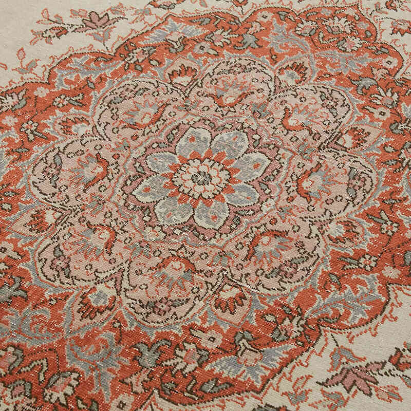Vintage Turkish Hand-Knotted Rug - 6' 2" x 12' 8" (74" x 152") - K0082829