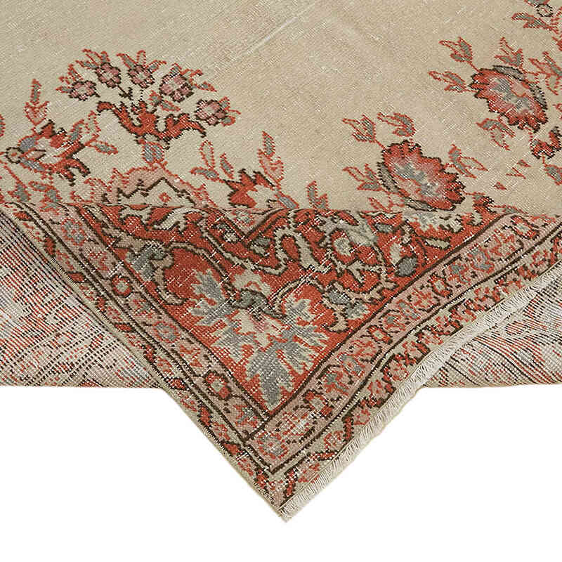Vintage Turkish Hand-Knotted Rug - 6' 2" x 12' 8" (74" x 152") - K0082829
