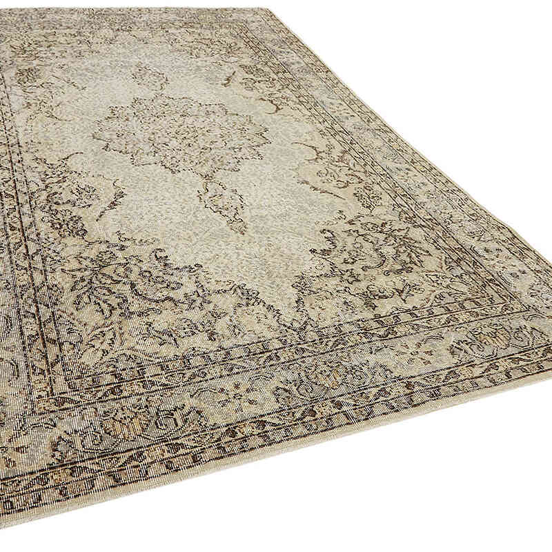 Alfombra Vintage Turca Anudada a Mano - 210 cm x 313 cm - K0082833