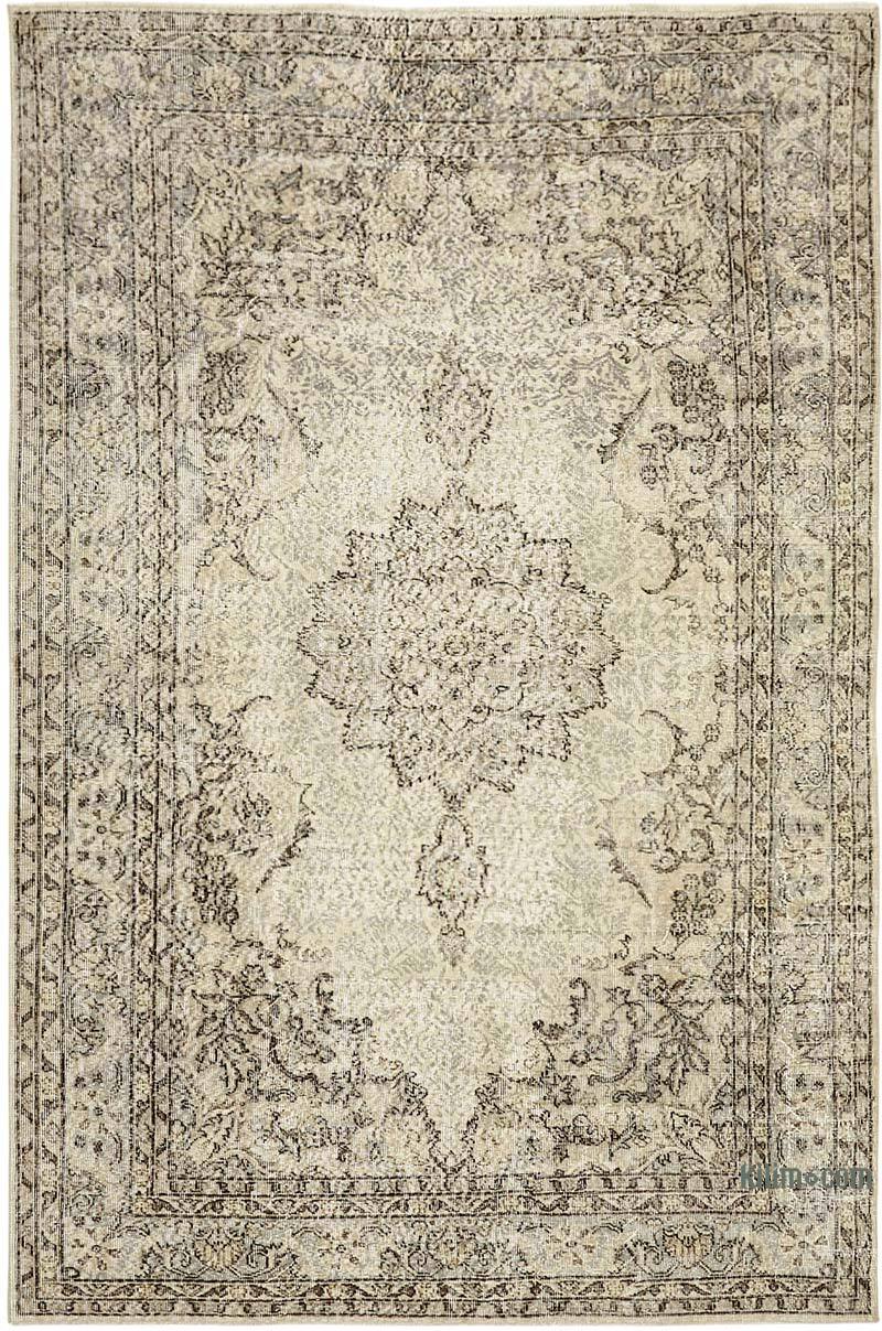 Alfombra Vintage Turca Anudada a Mano - 210 cm x 313 cm - K0082833