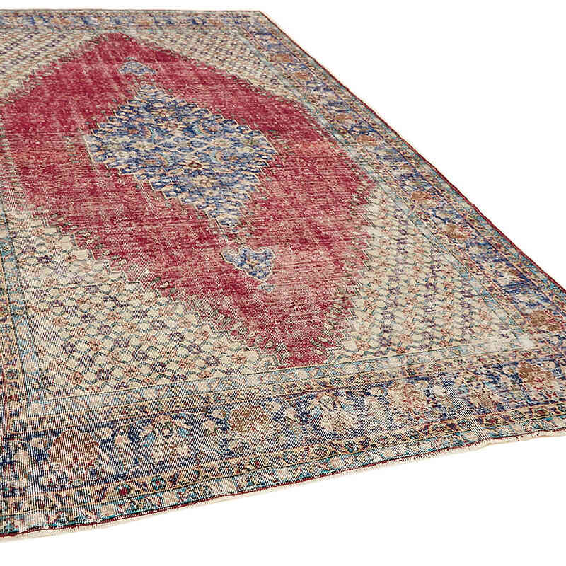 Vintage Turkish Hand-Knotted Rug - 6' 11" x 10' 8" (83" x 128") - K0082834