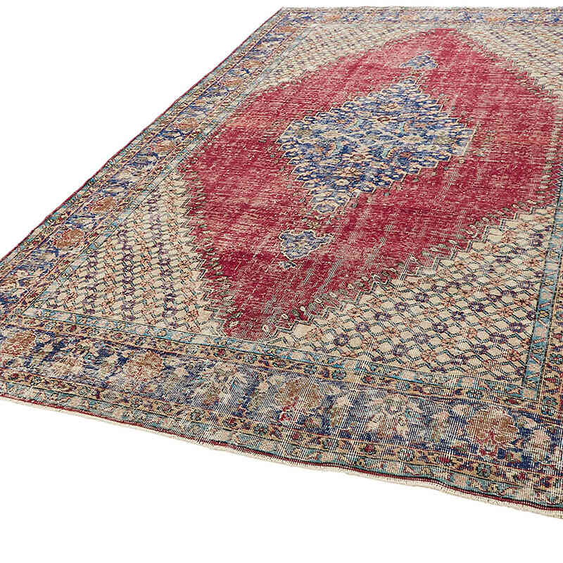 Vintage Turkish Hand-Knotted Rug - 6' 11" x 10' 8" (83" x 128") - K0082834