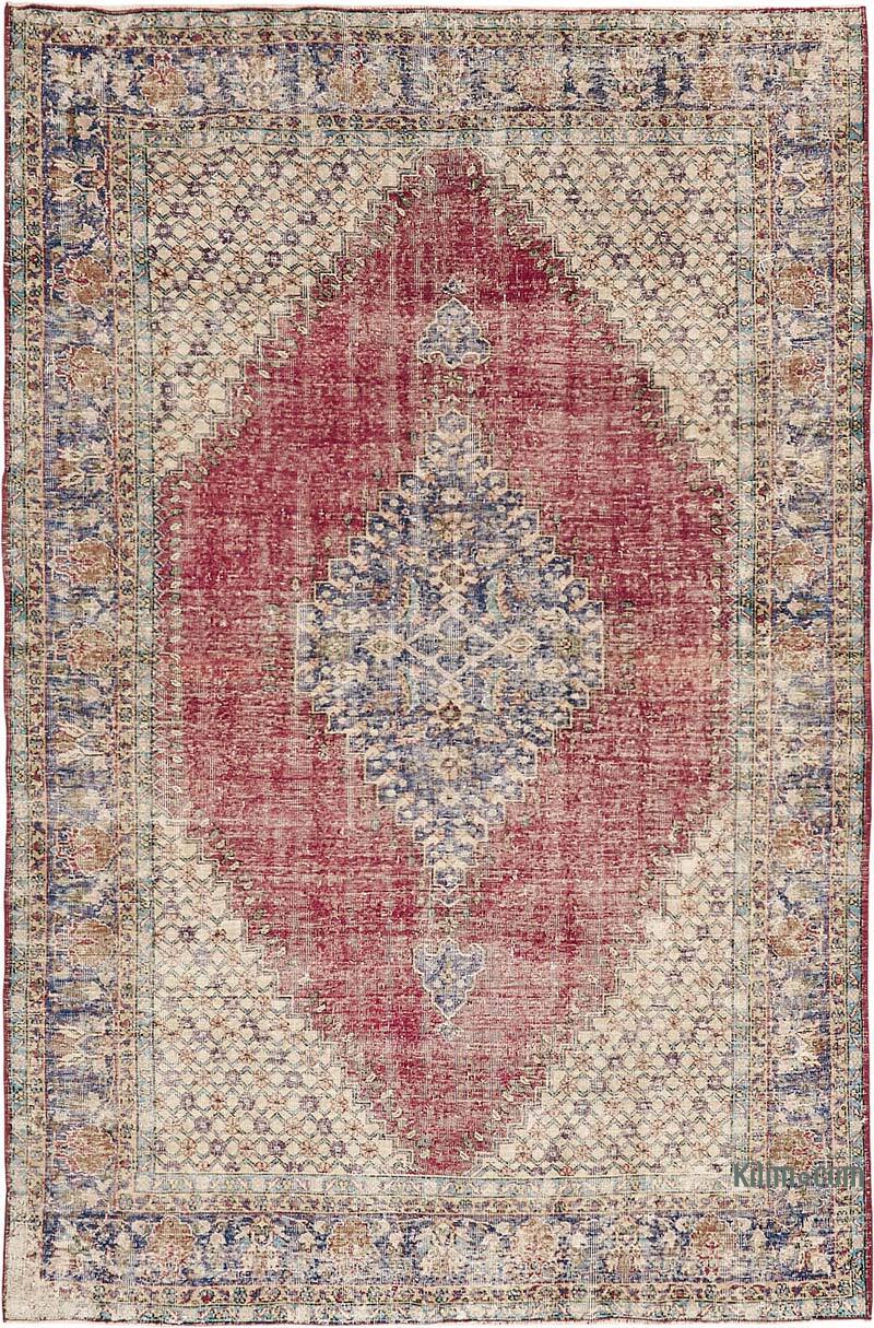 Vintage Turkish Hand-Knotted Rug - 6' 11" x 10' 8" (83" x 128") - K0082834