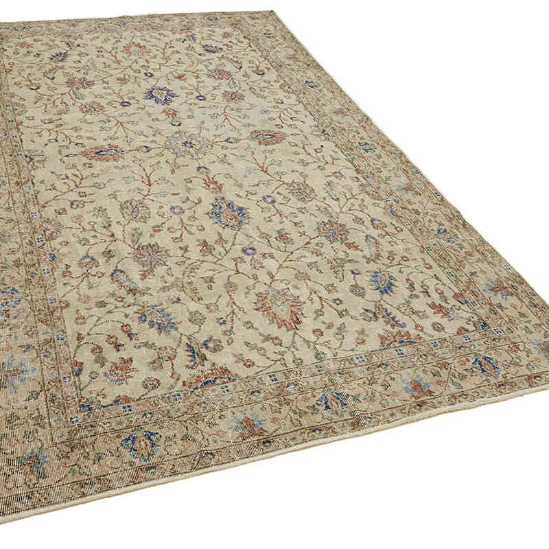 El Dokuma Vintage Halı - 203 cm x 322 cm - K0082847