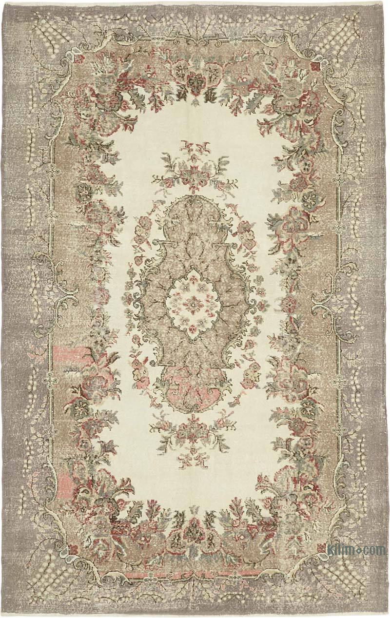Vintage Turkish Hand-Knotted Rug - 7' 1" x 11' 2" (85" x 134") - K0082848