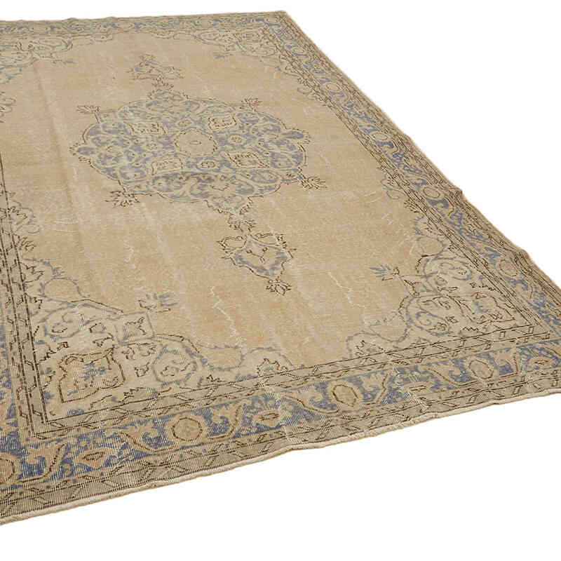 Alfombra Vintage Turca Anudada a Mano - 220 cm x 315 cm - K0082851