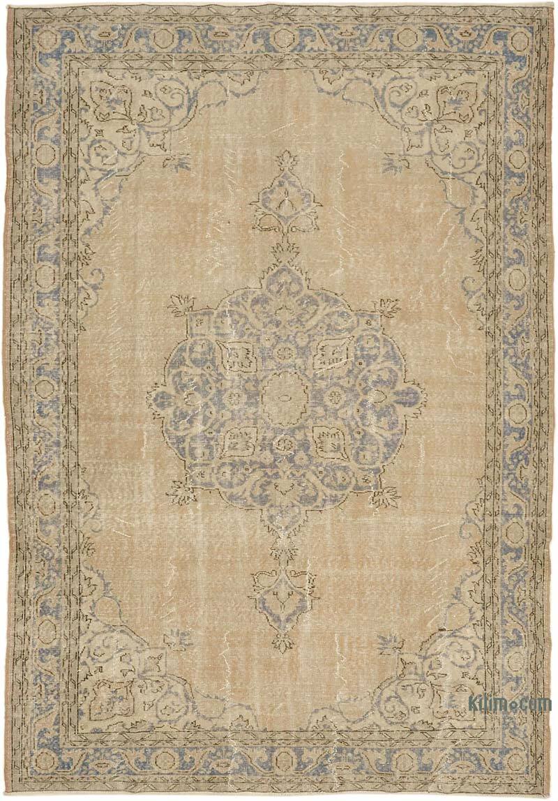 Alfombra Vintage Turca Anudada a Mano - 220 cm x 315 cm - K0082851