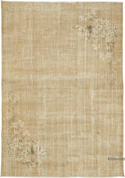 Vintage Turkish Hand-Knotted Rug - 7' 3" x 10' 6" (87" x 126")
