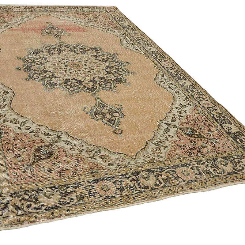 Alfombra Vintage Turca Anudada a Mano - 209 cm x 316 cm - K0082856