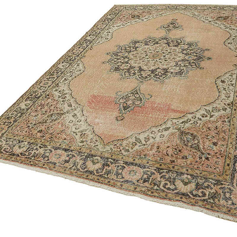 Alfombra Vintage Turca Anudada a Mano - 209 cm x 316 cm - K0082856