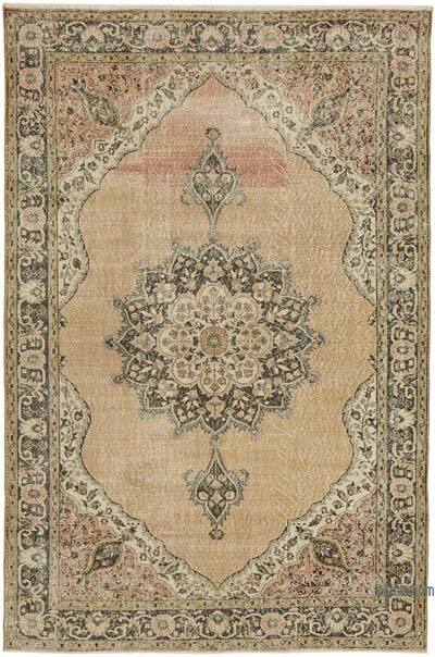 Vintage Turkish Hand-Knotted Rug - 6' 10" x 10' 4" (82" x 124")