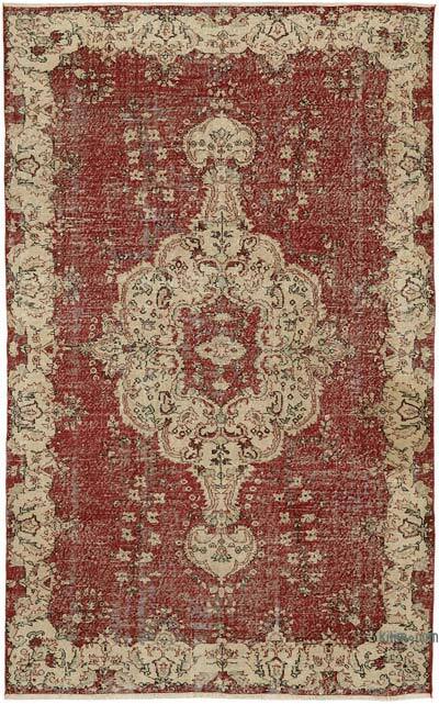 Vintage Turkish Hand-Knotted Rug - 6' 10" x 10' 10" (82" x 130")
