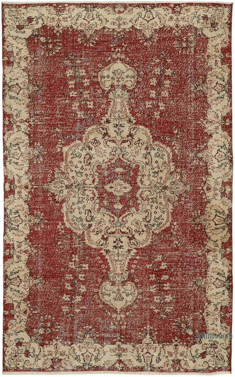 Alfombra Vintage Turca Anudada a Mano - 208 cm x 330 cm - K0082859