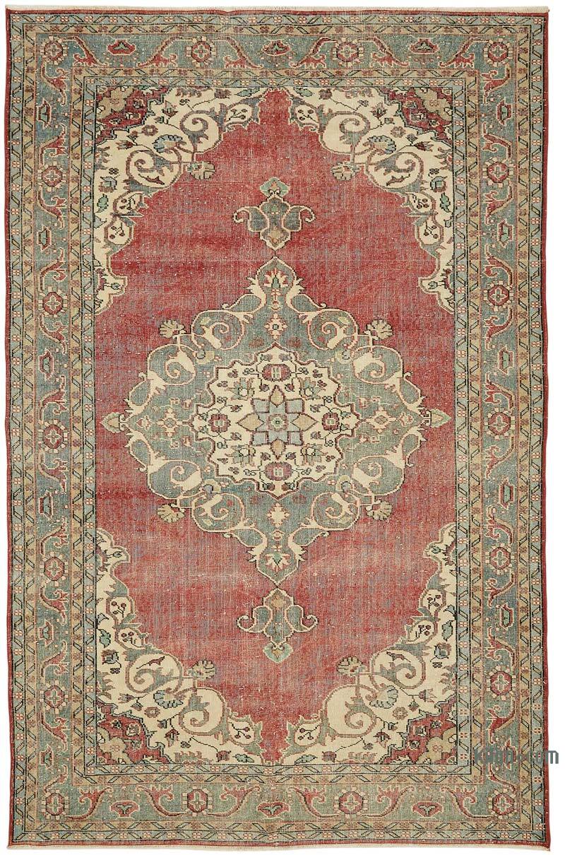 Vintage Turkish Hand-Knotted Rug - 6' 9" x 10' 4" (81" x 124") - K0082861