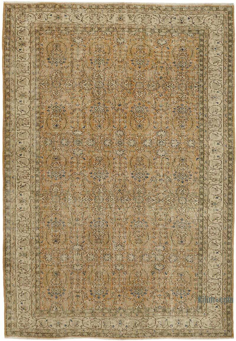 El Dokuma Vintage Halı - 220 cm x 318 cm - K0082868