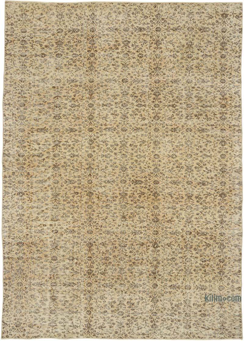 Vintage Turkish Hand-Knotted Rug - 7' 3" x 10' 2" (87" x 122") - K0082889