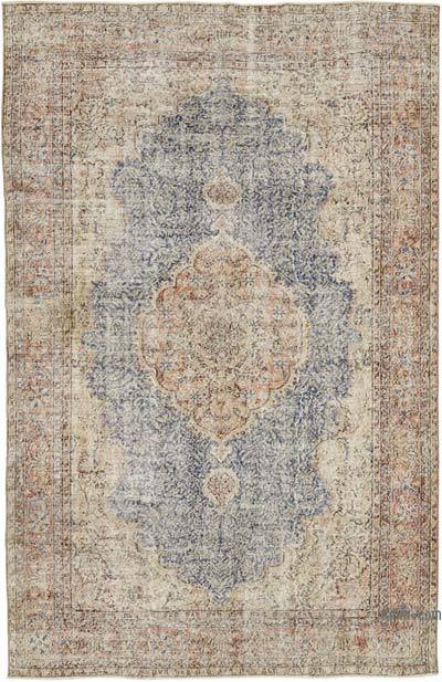 Vintage Turkish Hand-Knotted Rug - 6' 10" x 10' 7" (82" x 127")