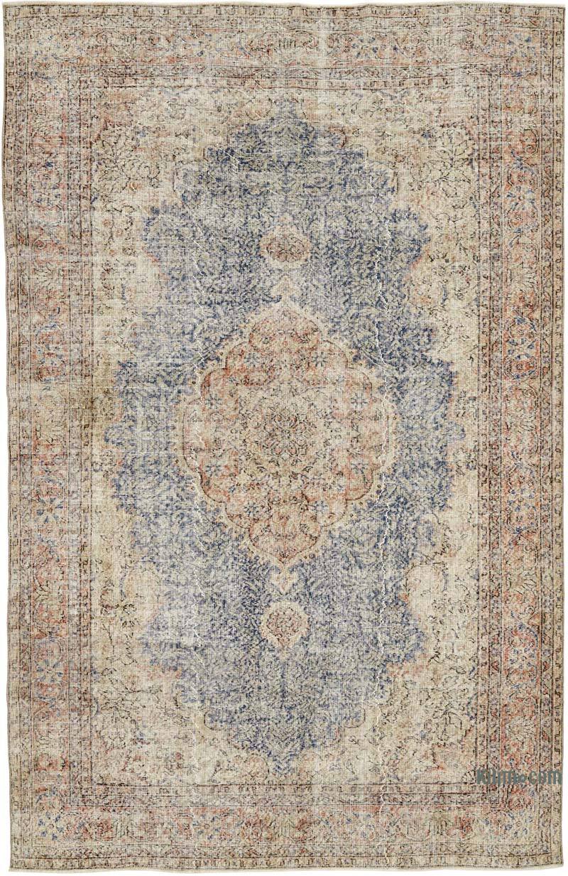 Vintage Turkish Hand-Knotted Rug - 6' 10" x 10' 7" (82" x 127") - K0082893