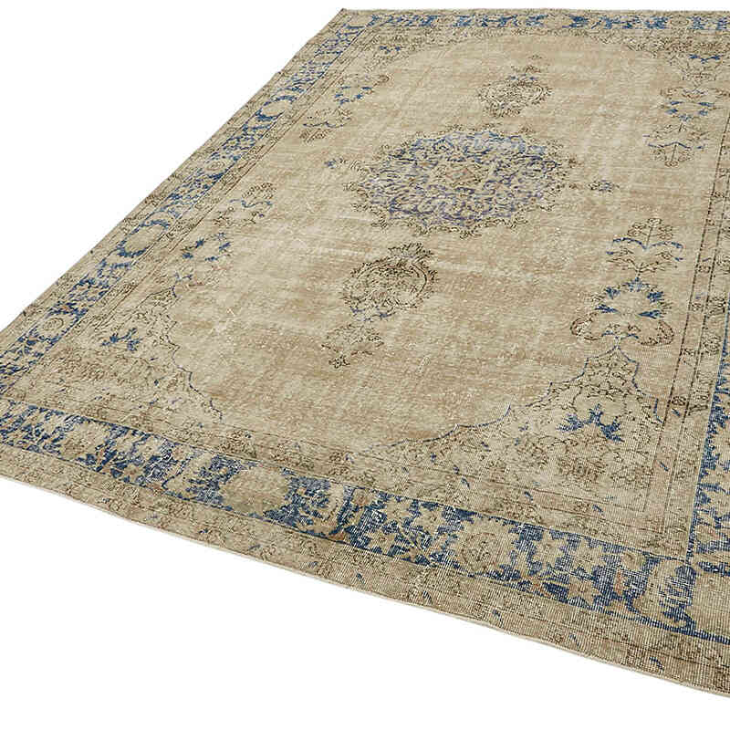 Vintage Turkish Hand-Knotted Rug - 7' 6" x 10' 7" (90" x 127") - K0082895