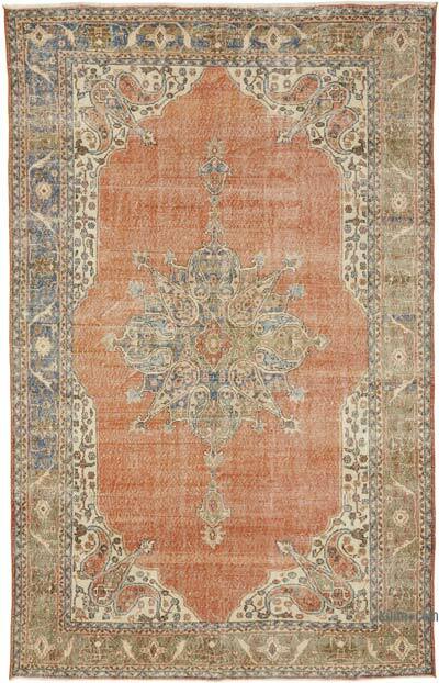 Vintage Turkish Hand-Knotted Rug - 7' 1" x 11' 3" (85" x 135")