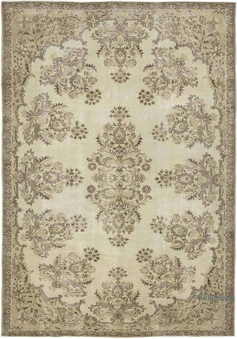 Alfombra Vintage Turca Anudada a Mano - 214 cm x 306 cm - K0082901