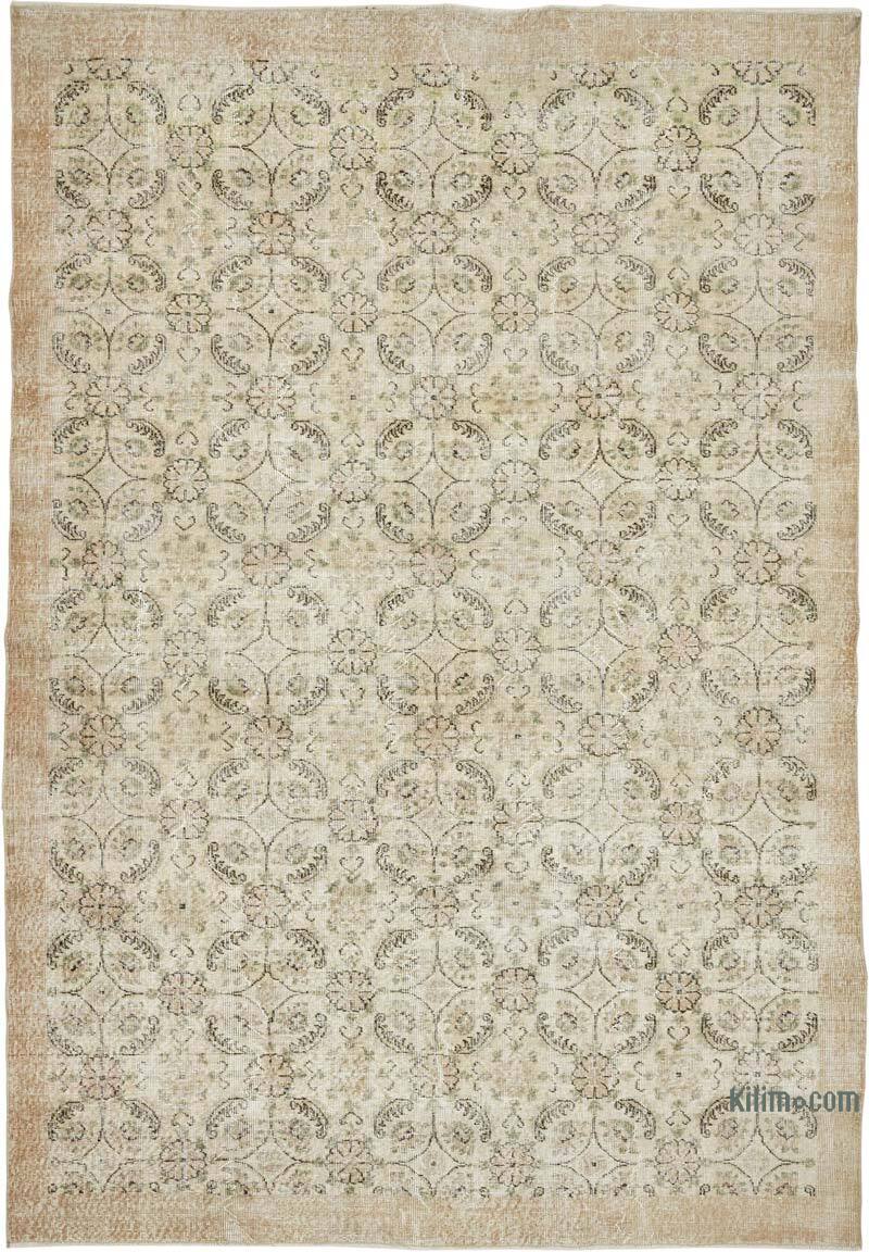 Vintage Turkish Hand-Knotted Rug - 6' 11" x 10' 1" (83" x 121") - K0082904