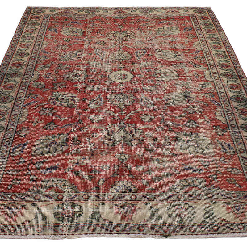 El Dokuma Vintage Halı - 156 cm x 235 cm - K0082912