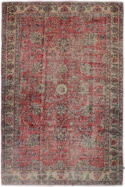 Vintage Turkish Hand-Knotted Rug - 5' 1" x 7' 9" (61" x 93")