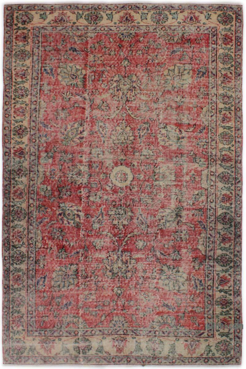 El Dokuma Vintage Halı - 156 cm x 235 cm - K0082912